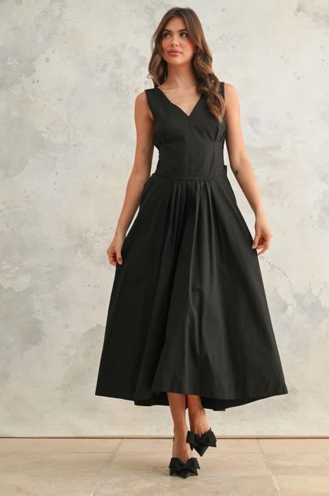 Bow Detail Woven Dress