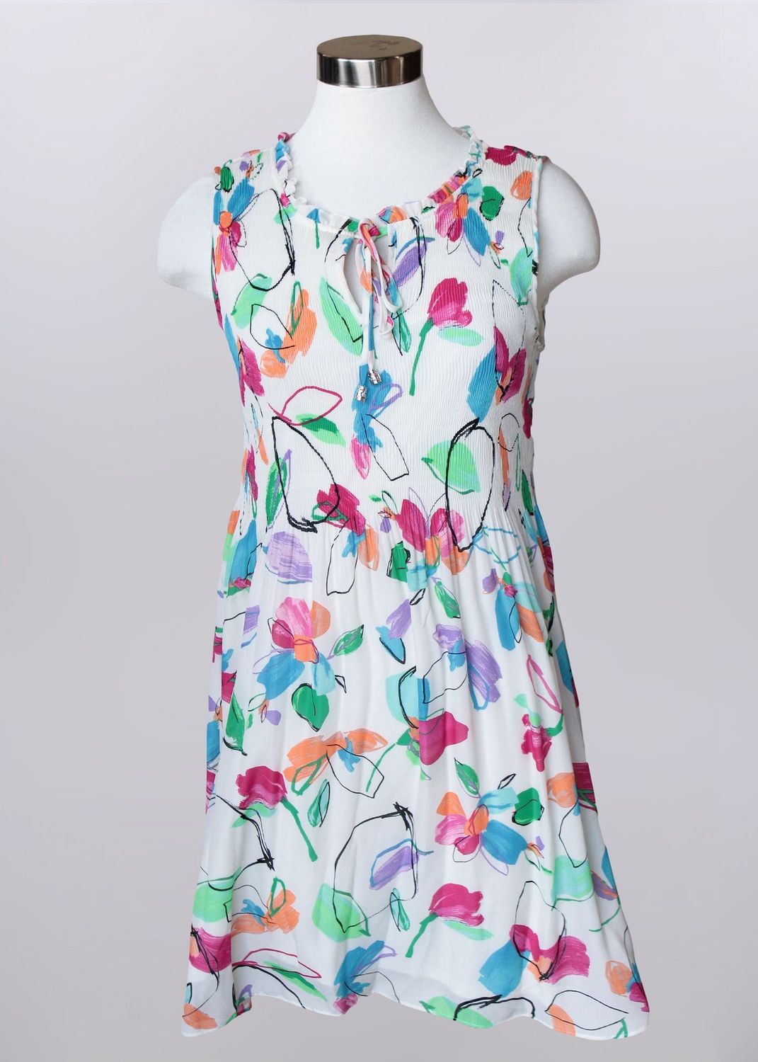 Pink Multi Poppy Dress