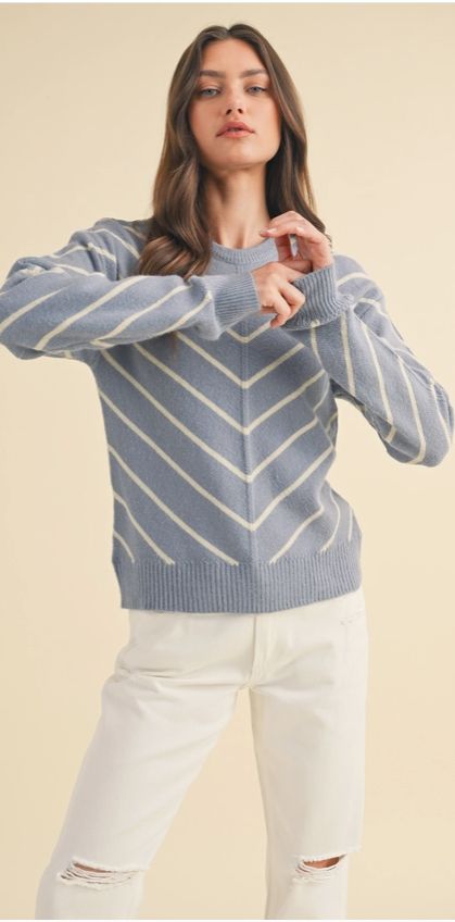 Chevron Knit Sweater