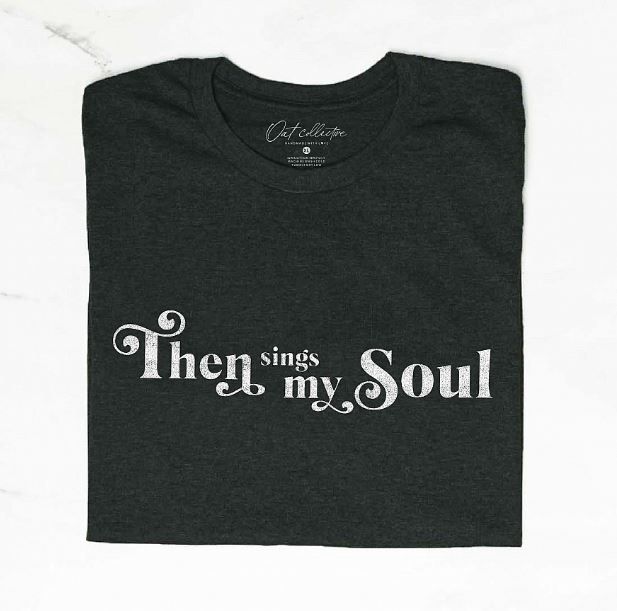 Then Sings My Soul Graphic T-Shirt, Size: Small, Color: Black