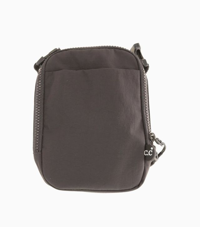 Solid Crossbody Women&#39;s C.C Belt Bag, Color: Dark Gray