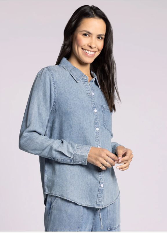 Shay Shirt, Color: June Wash, Size: Small