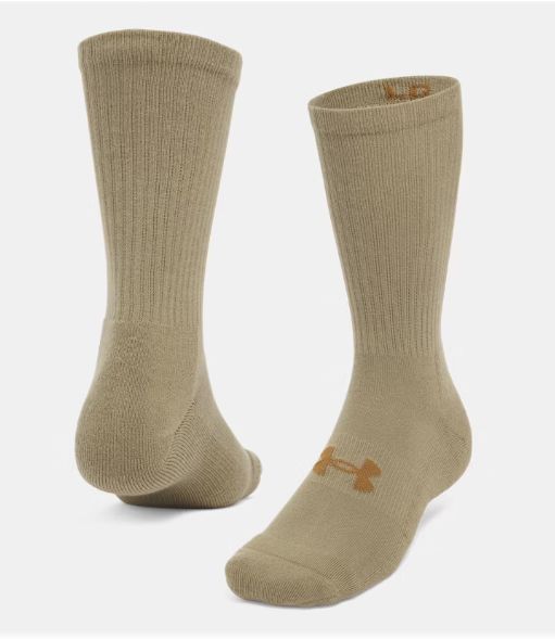 UA Unisex Tactical Boot Sock, Color: Brown, Size: Medium