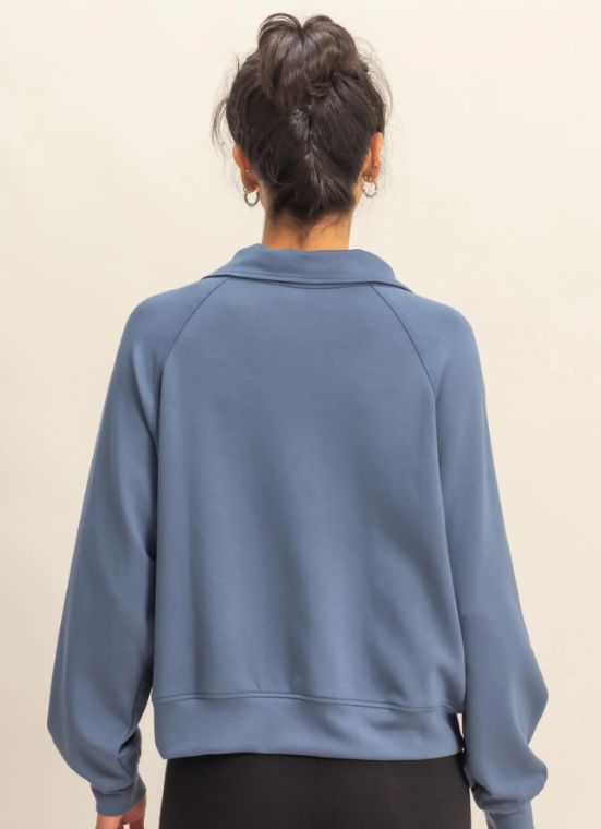 Scuba High Neck Long Sleeve Zippered Jacket