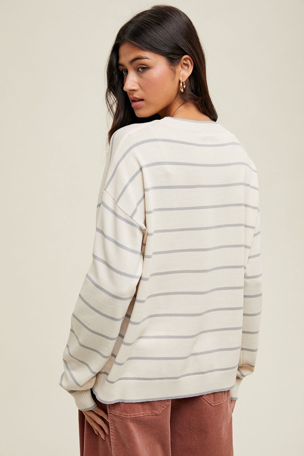Stripped Light Weight Sweater