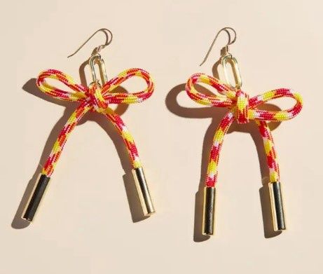 KC Football Simone Cord Earrings