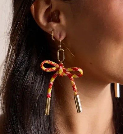 KC Football Simone Cord Earrings