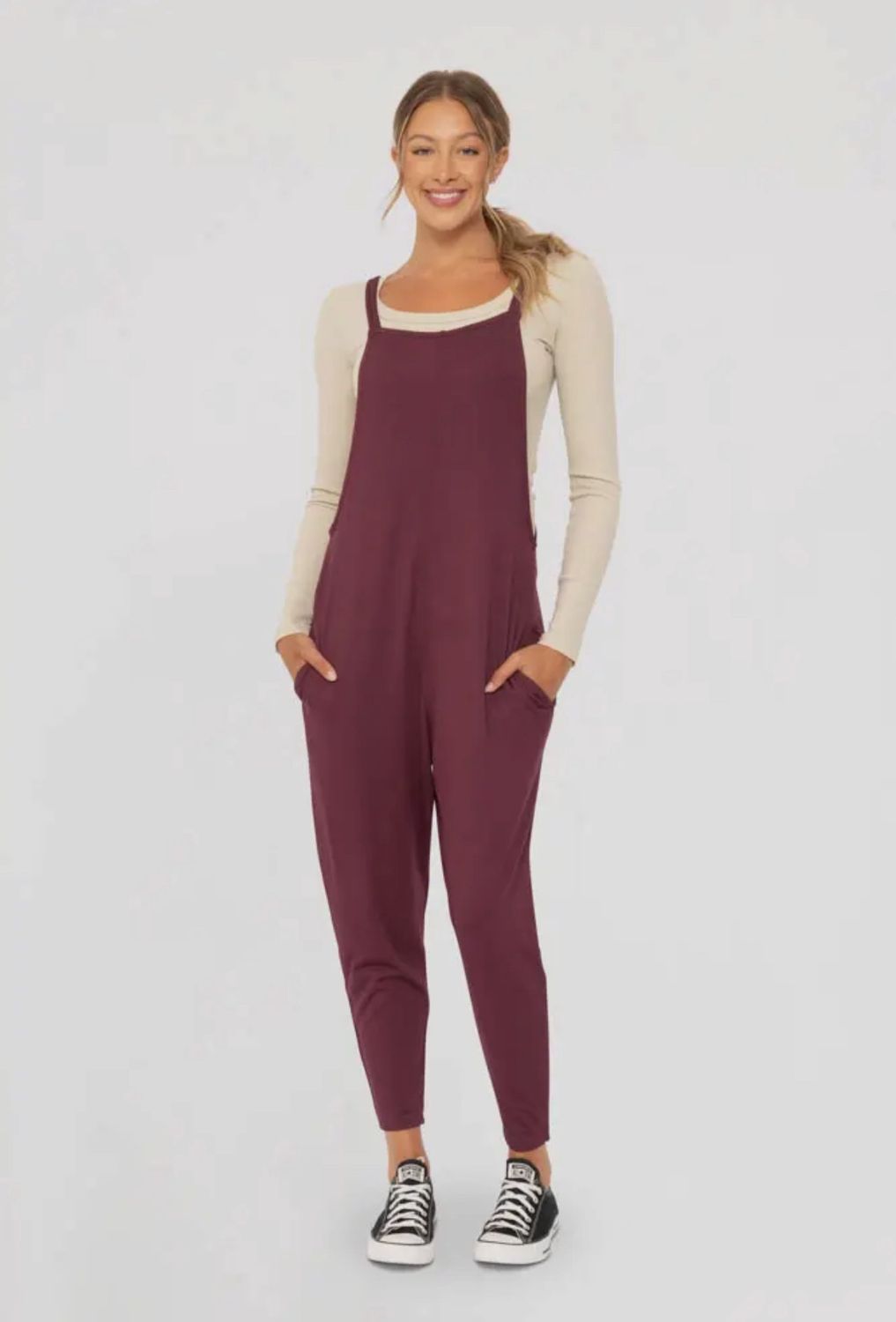 Everyday Comfort Drop Crotch Overalls