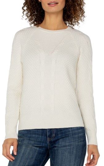 Long Sleeve Crew Neck Raglan Sweater