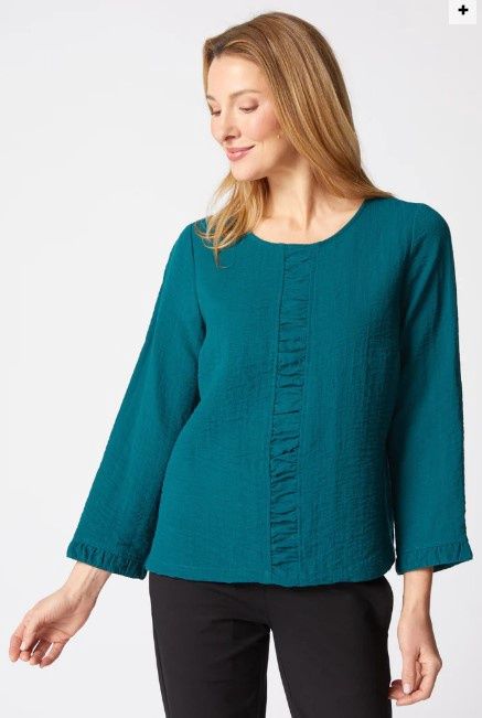 Express Travel Cindy Top, Color: Juniper, Size: X-Small