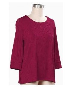 Story Book 3/4 Novelty Top, Color: Hollywood, Size: Small