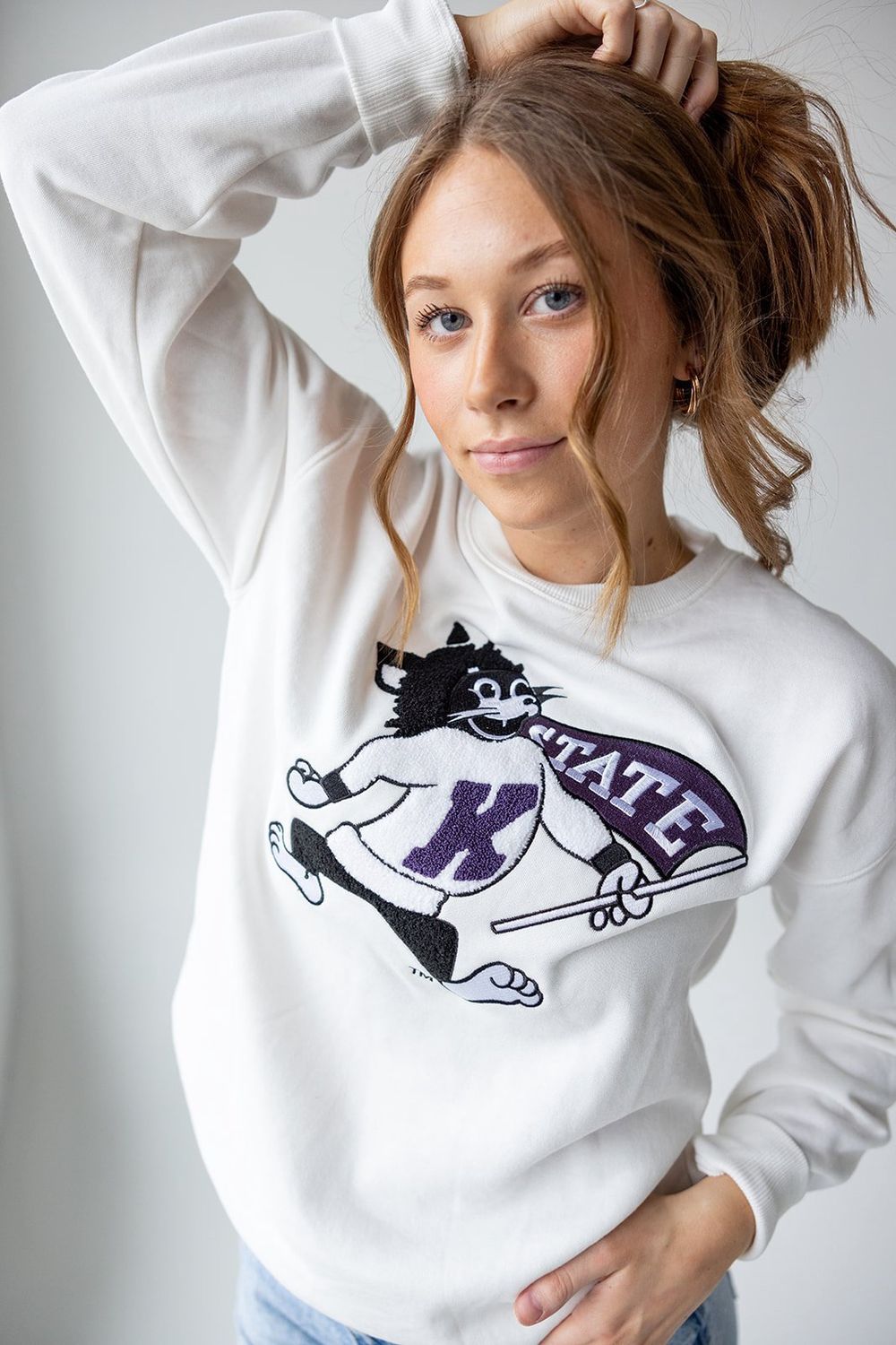 KSU Chenille Mascot Sweatshirt