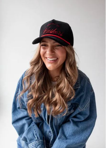 Nebraska Suzuki Script Vintage Corduroy Hat