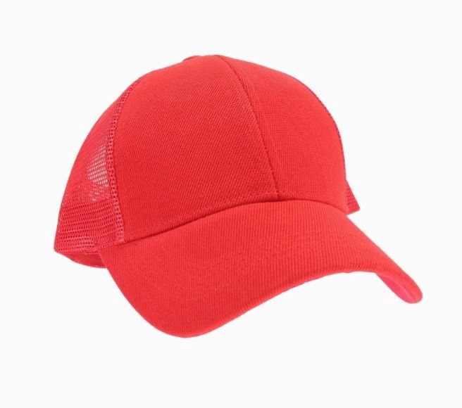 Classic C.C Criss Cross High Pony Ball Cap, Color: Red