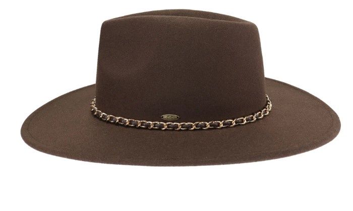 Chain Trim Band CC Vegan  Fabric Hat