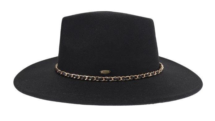 Chain Trim Band CC Vegan  Fabric Hat