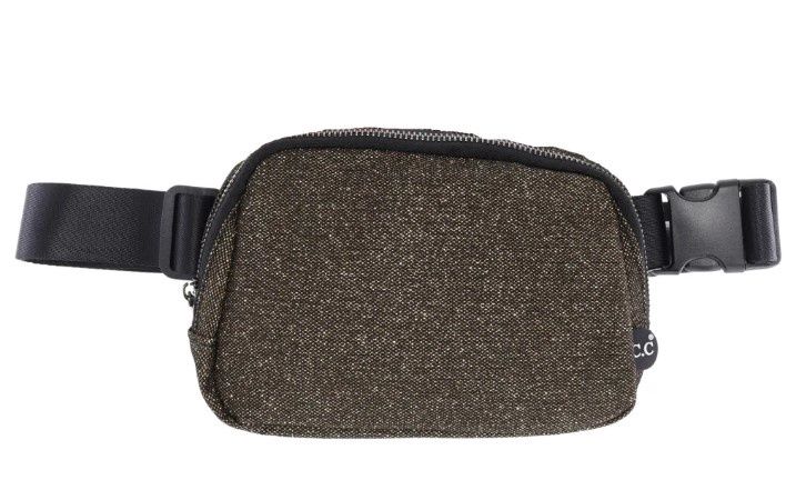 Glitter Mesh CC Belt Bag, Color: Smoky Topaz