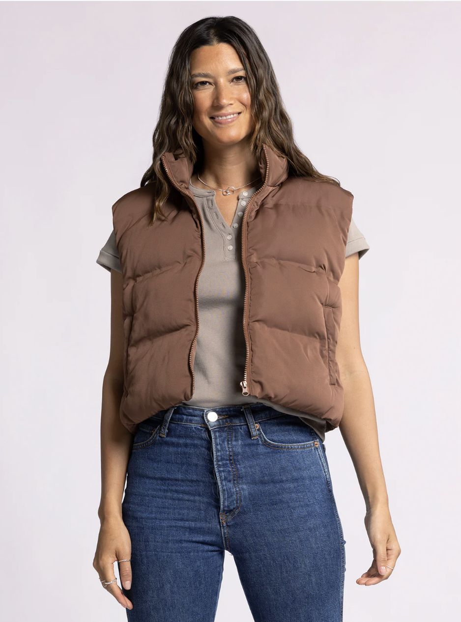 Issey Vest, Color: Cappuccino, Size: Small