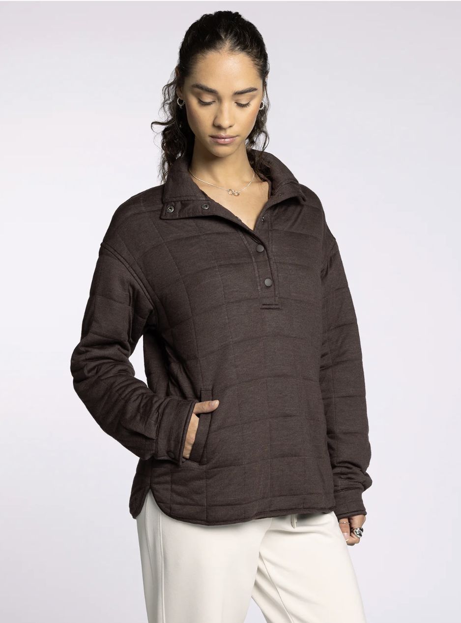 Indiana Pullover, Color: Coffee Heather, Size: Small