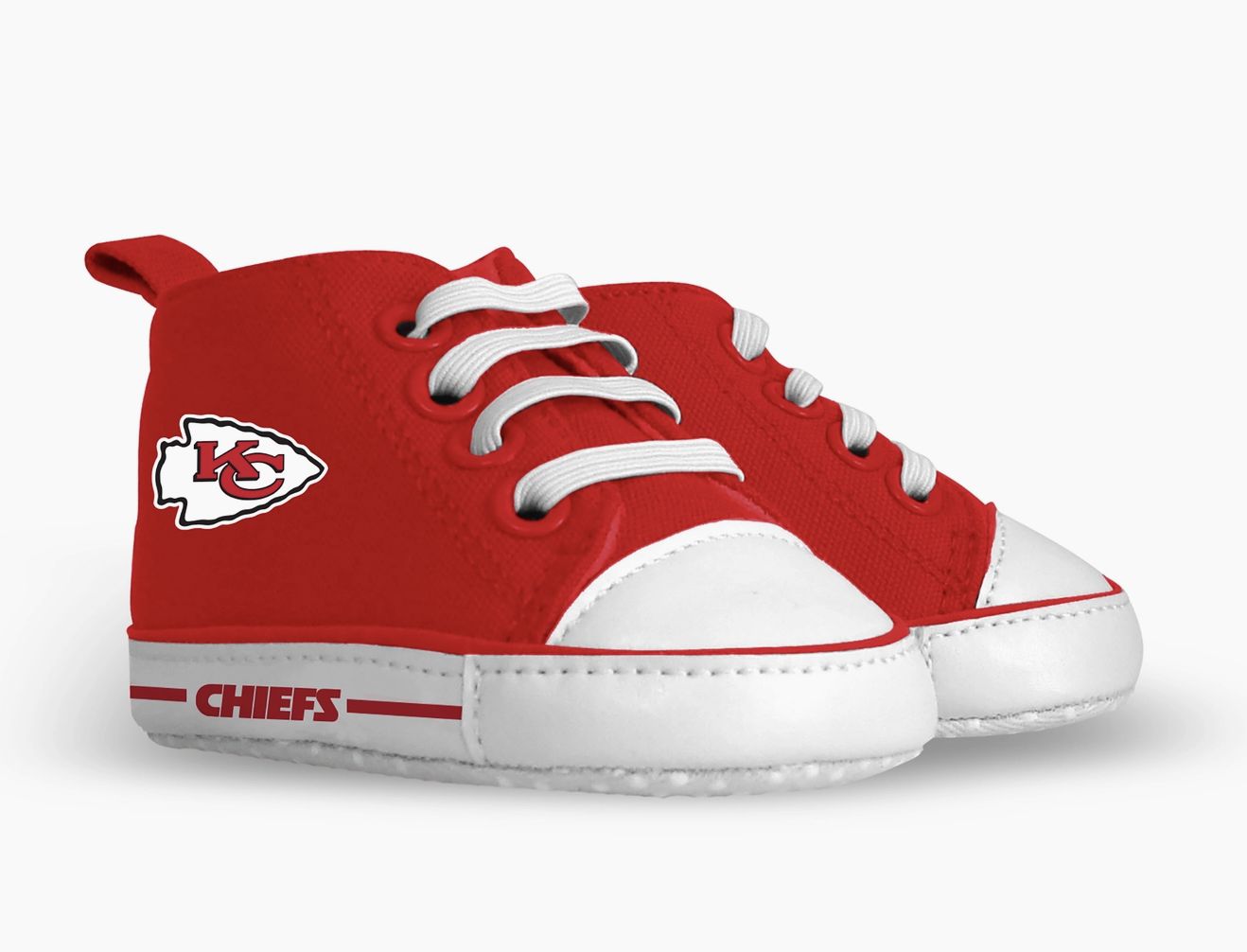 Kansas City Chiefs Baby Shoes, Color: Red, Size: 0-6M