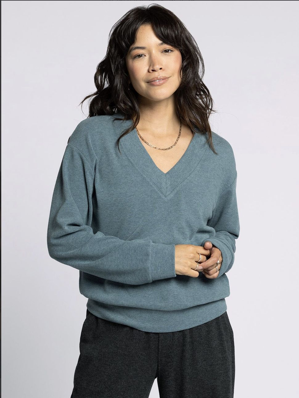 Manal Top, Color: Spruce Heather, Size: Small