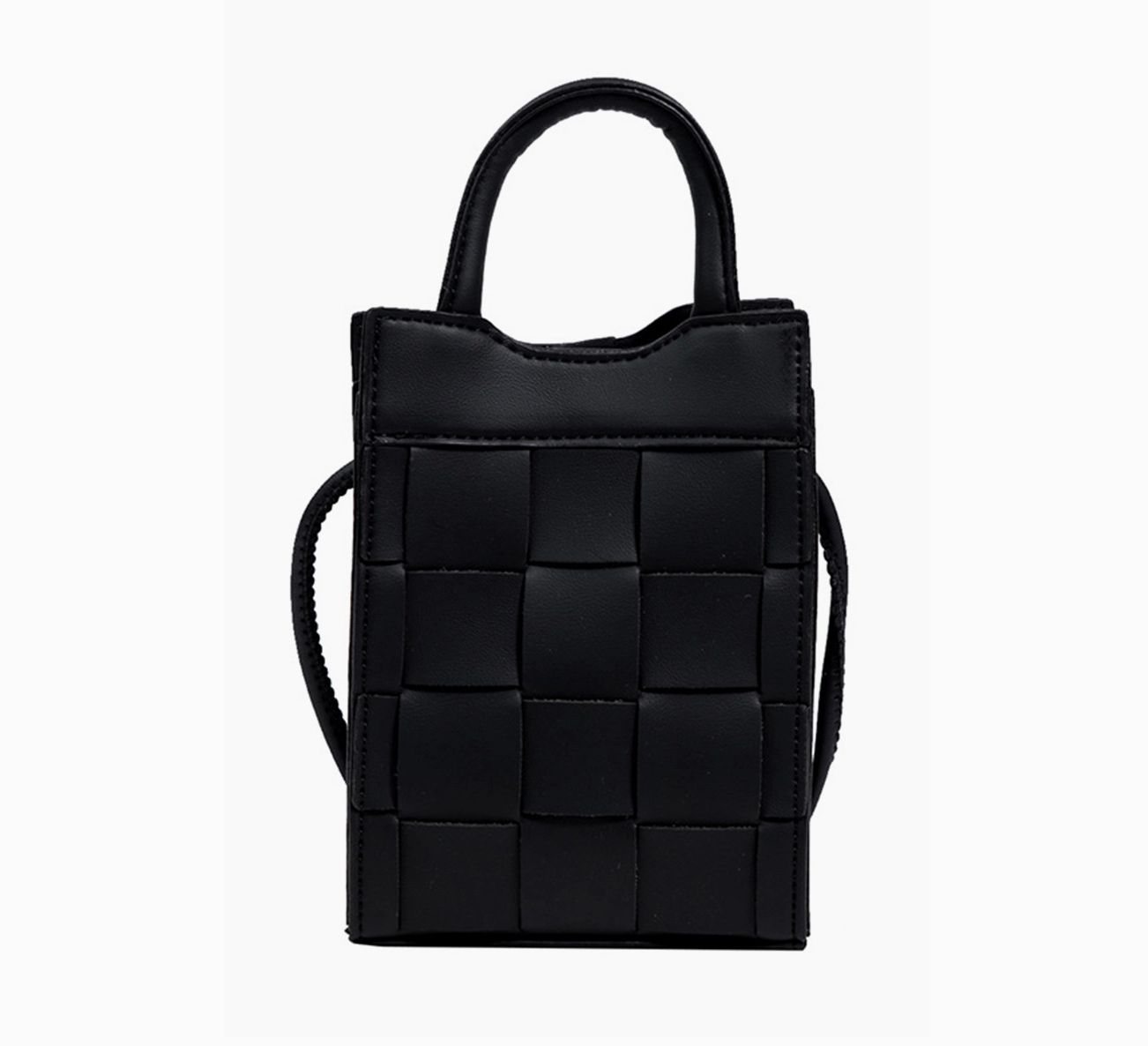 Trendy Small Messenger Bag, Color: Black
