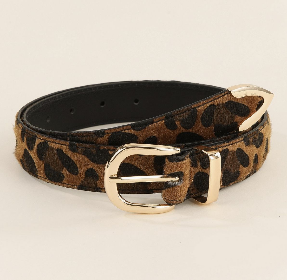 Fashion Belt Leopard Snake Print Belt