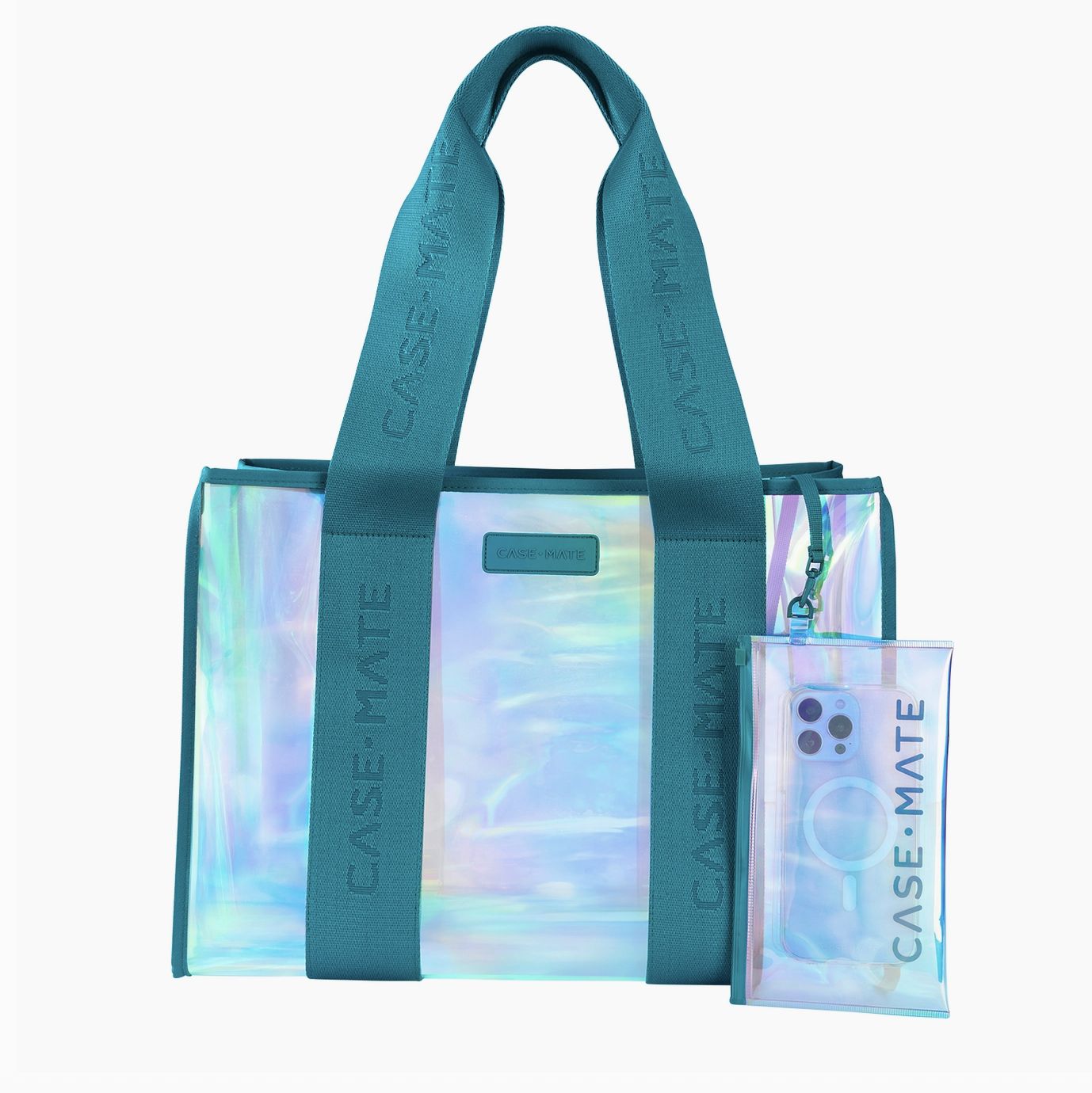 Case-Mate Soap Bubble Beach Tote Shoulder Bag, Color: Emerald Green