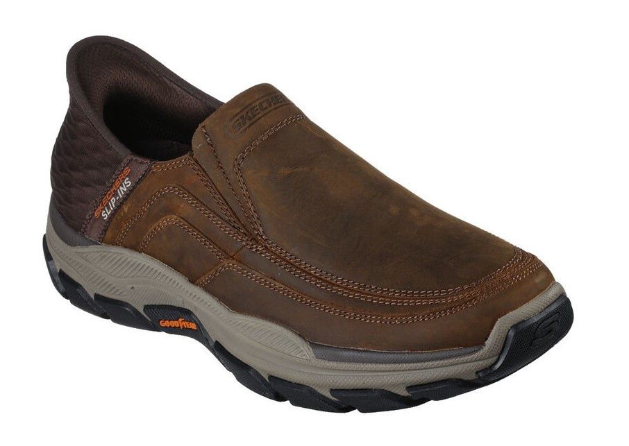 Respected - Elgin Slip-ins, Color: Dark Brown, Size: 9