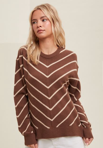 Chevron Knit Sweater
