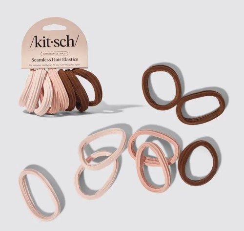 Recycled Seamless Hair Elastics - 8pc set