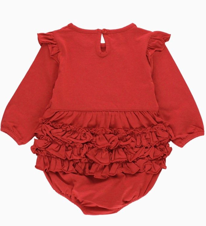 Long Sleeve Flutter Bubble Romper