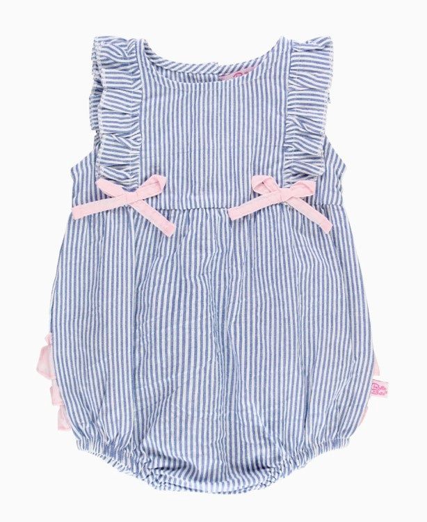 Seersucker Ruffle Romper