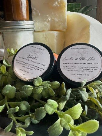 Whipped Tallow Lotion, Type: Lavender/Blue Lotus