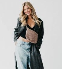 Suede Westlyn Woven Bum Bag