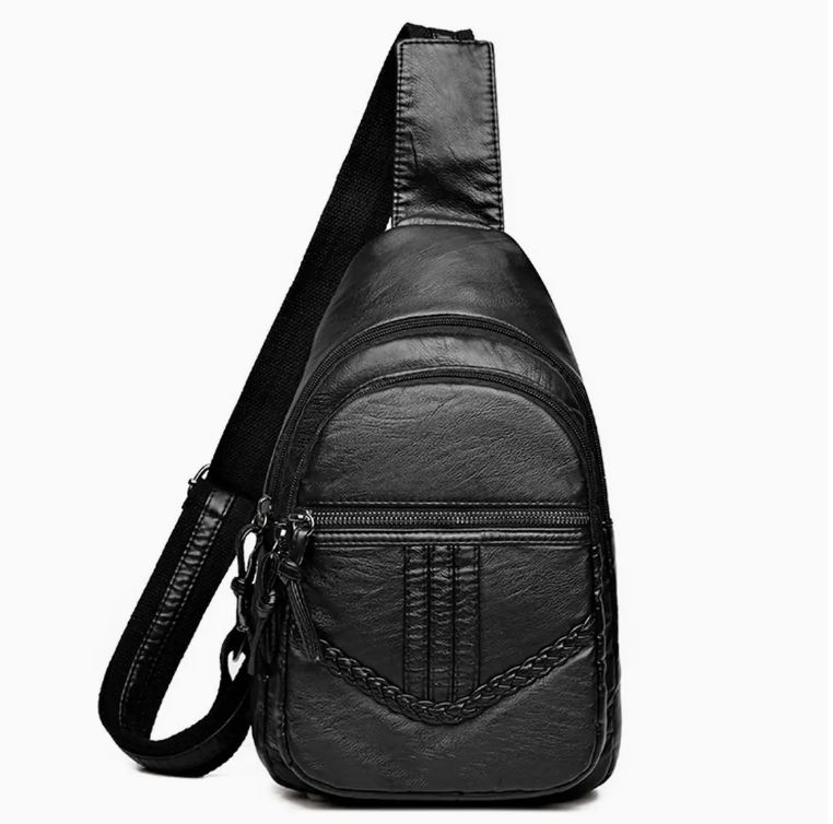 Casual Travel Small Messenger Bag, Color: Black