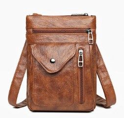 Retro Soft Leather Messenger Bag