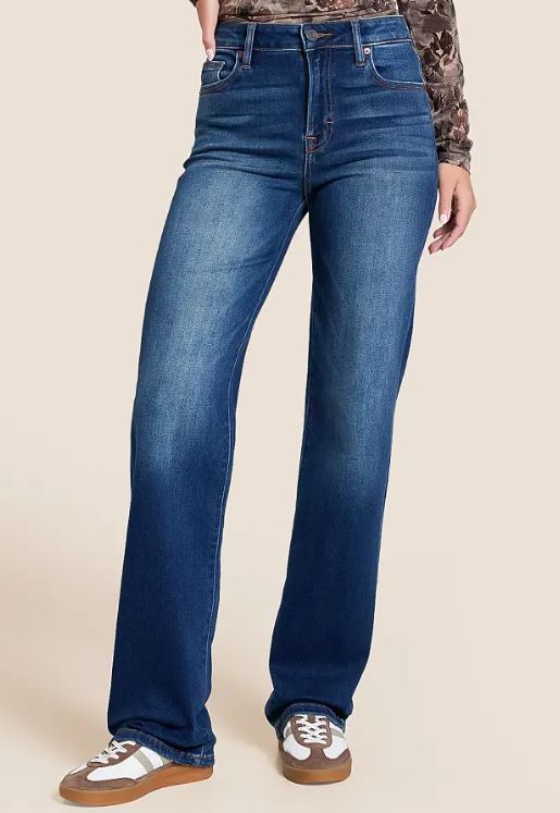 Ella High Rise Straight | 31&quot; Inseam, Color: Dark, Size: 28