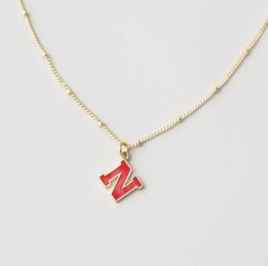 University of Nebraska Charm Necklace, Color: Gold