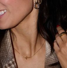 Sideways Cross Necklace