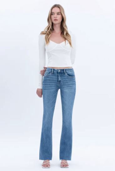 Miranda | Mid Rise Seamless Waistband Bootcut