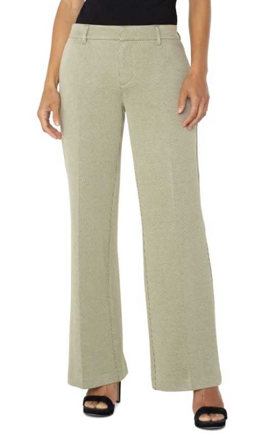 Kelsey Wide Leg Trouser, Color: Artichoke Cream, Size: 12