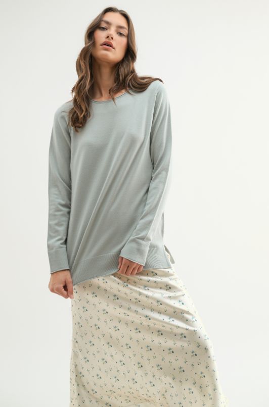 Lightweight Boat Neck Sweater
