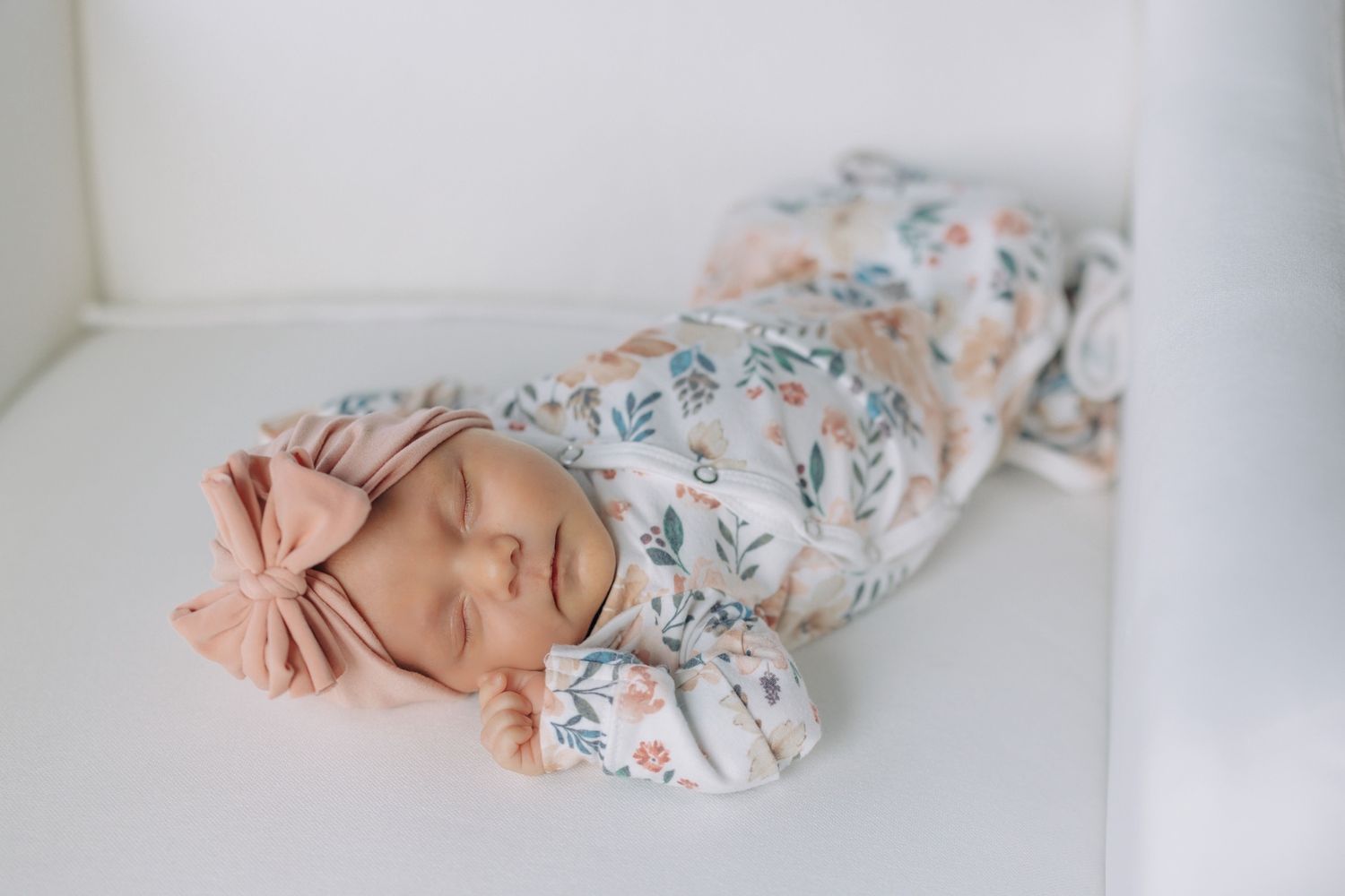 Newborn Knotted Gown, Color: Autumn