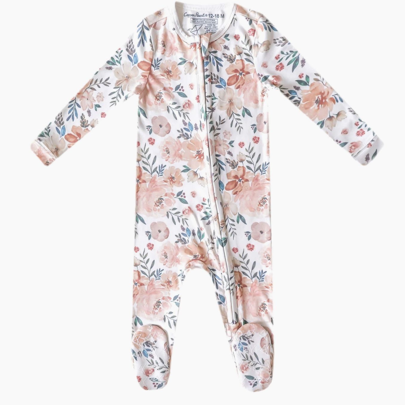 Zip-up Footie, Color: Autumn, Size: 0-3 M