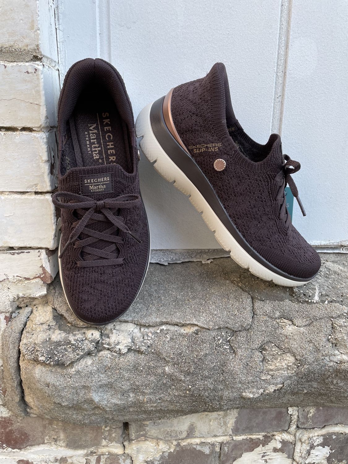 Skechers Slip-Ins | Martha Stewart: Summits | Floral Dreams, Color: Brown, Size: 7