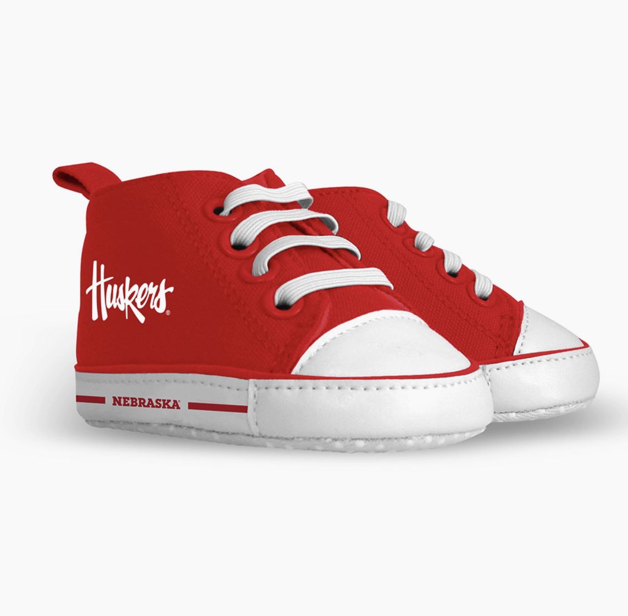 Nebraska Cornhuskers Baby Shoes, Color: Red, Size: 0-6M
