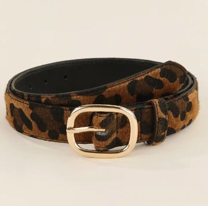 Fashion Belt Leopard Snake Print Belt