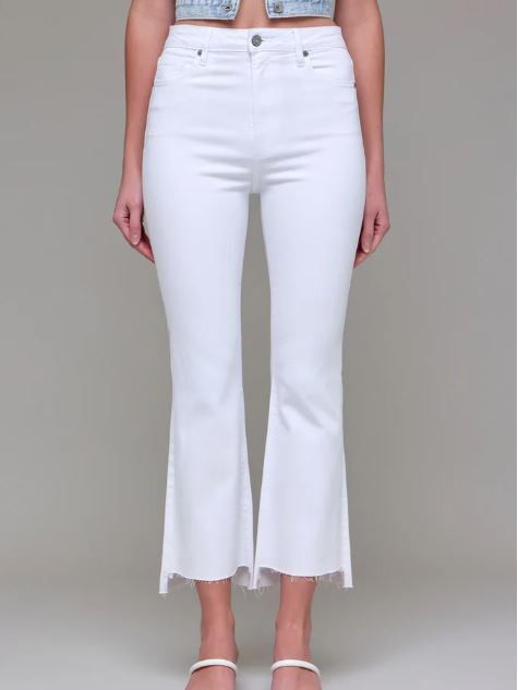 Happi | Clean Step Hem High Rise Cropped Flare