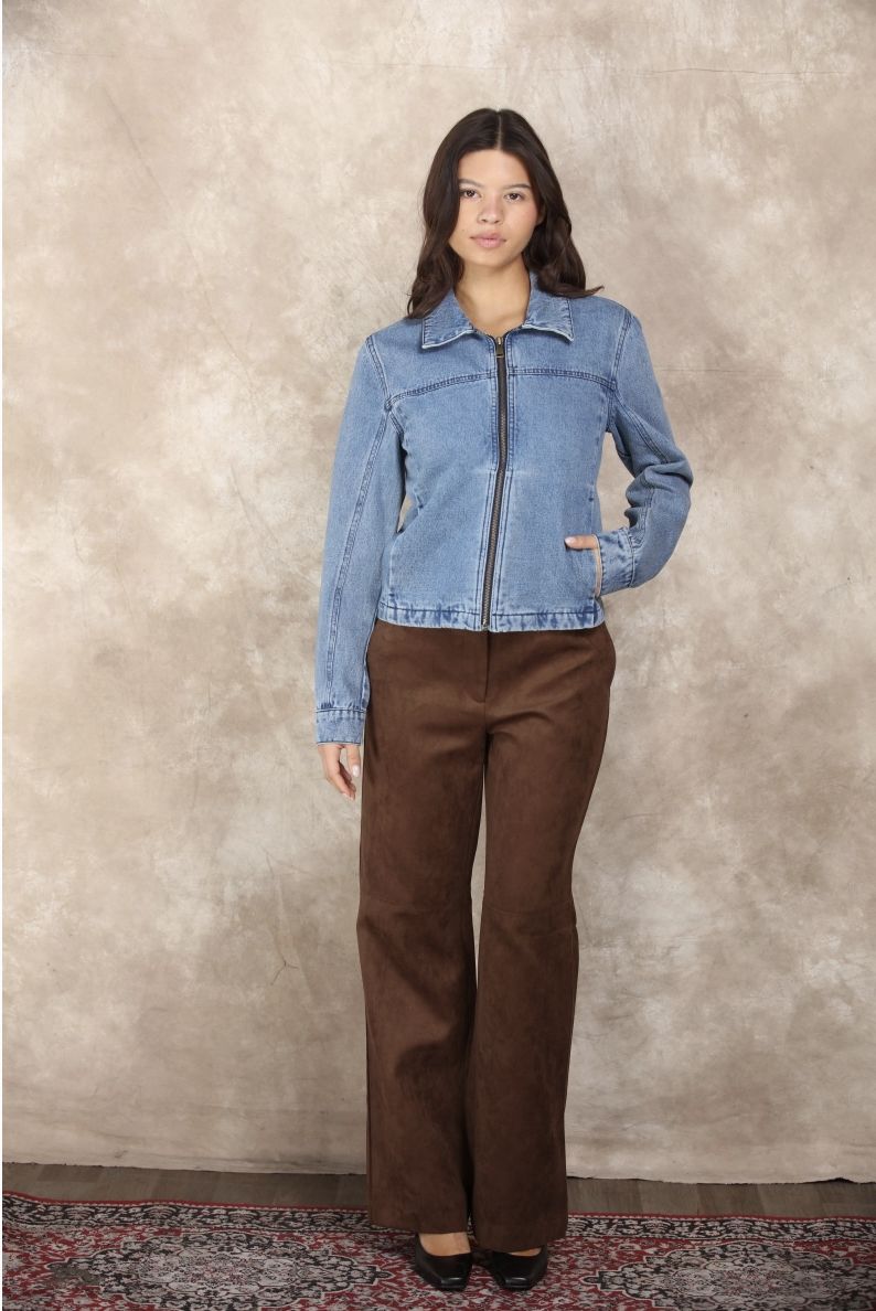 Denim Washed Slim Fit Jacket